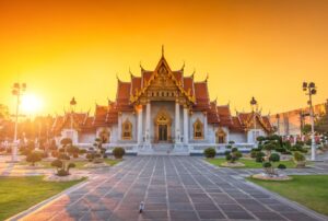 sunset-marble-temple-bangkok-thailand
